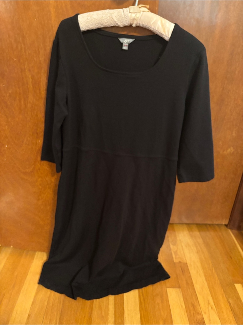 J. Jill Black Scoop Neck Knit Tunic